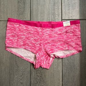 NWT Cacique underwear boyshort panty 14/16 plus size pink panties boyshorts